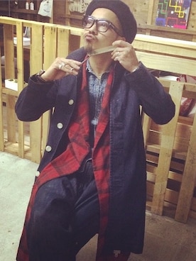 「PENDLETON（ペンドルトン）のアイテム（その他アウター）」を使った、Mitsumasa Hinoさん（メンズ・168cm・20代）の春コーディネート