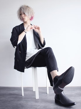 「asos」｜「アイテム（トレンチコート）」を使った、ShotaroKonishiさん（メンズ・175cm）の夏コーディネート