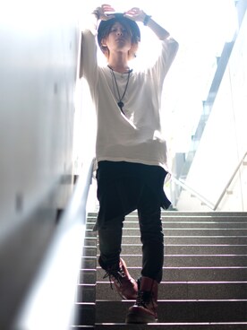 「厚底」｜ShotaroKonishiさん（メンズ・175cm）の夏コーディネート