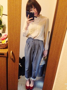 「chico_（チコ）のアイテム（パンツ）」を使った、A☺︎さん（レディース・163cm）の春コーディネート