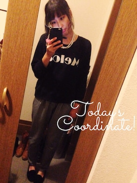 「chico_（チコ）のアイテム（パンツ）」を使った、A☺︎さん（レディース・163cm）の秋コーディネート
