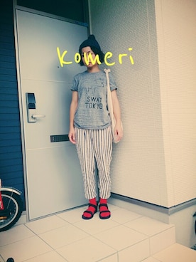 「SOURCE（ソース）のアイテム」を使った、komeriさん（レディース・158cm）の夏コーディネート