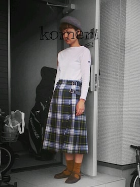 「セントジェームス」｜「アイテム（その他シューズ）」を使った、komeriさん（レディース・158cm）の秋コーディネート