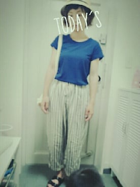 「homspun」｜komeriさん（レディース・158cm）の夏コーディネート