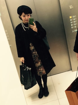 「SNIDEL（スナイデル）のサイドゴアブーツ（ブーツ）」を使った、ゆずかさん（レディース・151cm）の秋コーディネート