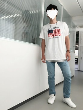 「NIKE（ナイキ）のNIKE/ナイキ グランドテラス 654495（スニーカー）」を使った、MASAさん（メンズ・180cm）の夏コーディネート