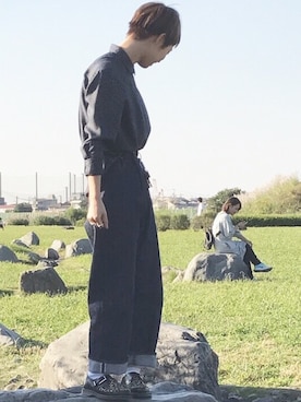 「HAVERSACK」｜_m_93sさん（レディース・163cm）の秋コーディネート