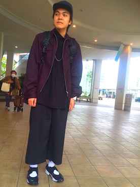 「Y's（ワイズ）のアイテム（ブルゾン）」を使った、hさん（メンズ・172cm）の春コーディネート