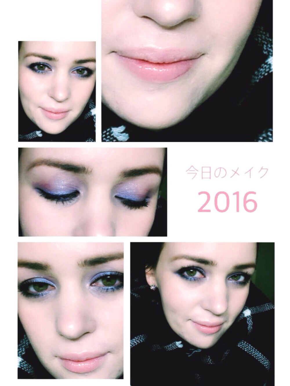 「むらさき、メイクアップ、白、黒、紫、purple、black、makeup」｜「canmakeのアイテム（ファンデーション、ホワイト系）」を使った、シェイナ  Shaynaさん（レディース・157cm）の春コーディネートの1枚目の写真