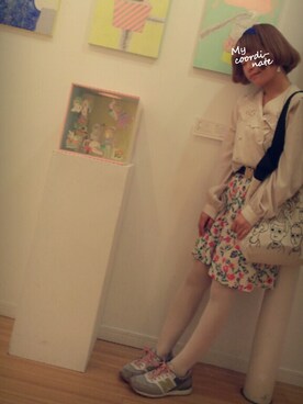 「アイテム名不明（その他トップス）」を使った、10secさん（レディース・151cm）の夏コーディネート