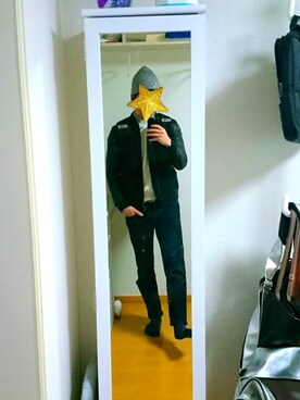 「JUNRED（ジュンレッド）のアイテム（スタジャン）」を使った、Kさん（メンズ・172cm）の春コーディネート