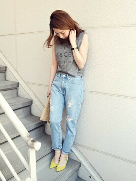 naoさん（レディース・155cm）の春コーディネート