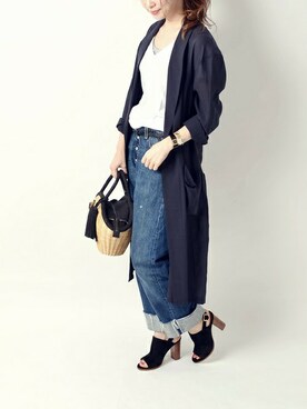 naoさん（レディース・156cm）の冬コーディネート