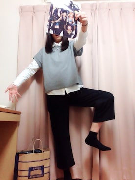 「3色コーデ」｜「アイテム（その他）」を使った、みずあめめさん（レディース・167cm）の春コーディネート