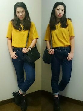「アイテム（チョーカー）」を使った、YnHO(ゆほ)さん（レディース・160cm・20代）の夏コーディネート
