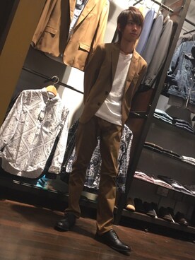 「ユニオンステーション」｜「アイテム（その他シューズ）」を使った、なおきさん（メンズ・173cm）の夏コーディネート