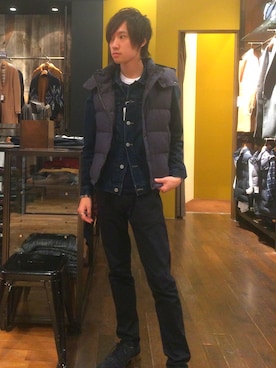 「ユニオンステーション」｜「アイテム（その他シューズ）」を使った、なおきさん（メンズ・173cm）の秋コーディネート