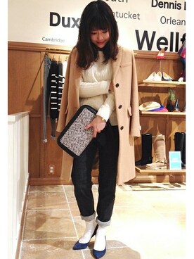 ivory court 二子玉川店　スタッフ03さん（レディース・162cm）の冬コーディネート