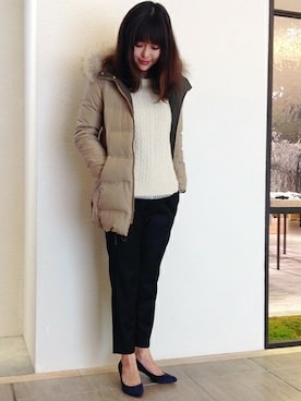 ivory court 二子玉川店　スタッフ03さん（レディース・162cm）の冬コーディネート