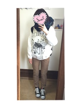 129さん（レディース・154cm）の冬コーディネート