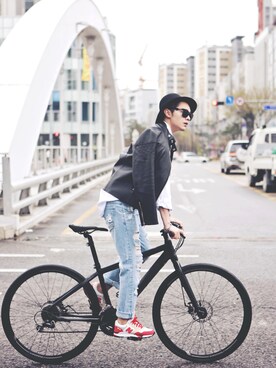「riding」｜jc jungさん（メンズ・177cm）の春コーディネート