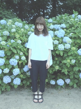 「OCEAN UNION GENERAL STORE（オーシャンユニオン）のアイテム」を使った、namiさん（レディース・159cm）の夏コーディネート