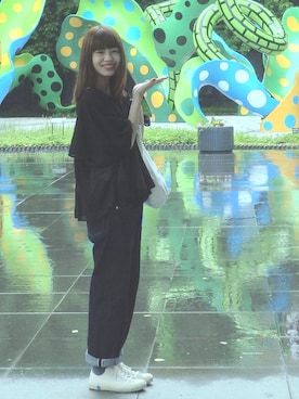 「OCEAN UNION GENERAL STORE（オーシャンユニオン）のアイテム」を使った、namiさん（レディース・159cm）の夏コーディネート