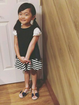 aYUInaさん（キッズ・100cm）の秋コーディネート