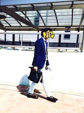「コンサバ」｜瑞谷さん（メンズ・177cm）の春コーディネート