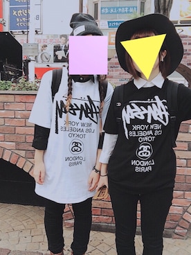 「Yシャツ」｜「アイテム（Tシャツ/カットソー）」を使った、グリさん（レディース・149cm）の秋コーディネート