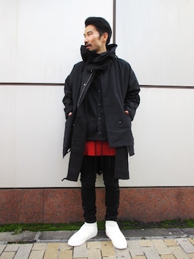 「CONVERSE TOKYO（コンバーストウキョウ）のアイテム（ナイロンジャケット）」を使った、ragazzostaffさん（メンズ・171cm）の秋コーディネート
