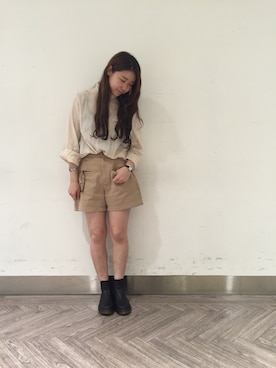 「PANTS...（パンツ）のアイテム」を使った、くりためいさん（レディース・160cm）の秋コーディネート