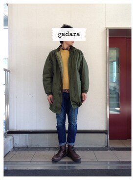 「UGG」｜「アイテム（モッズコート）」を使った、gadaraさん（メンズ・182cm）の冬コーディネート