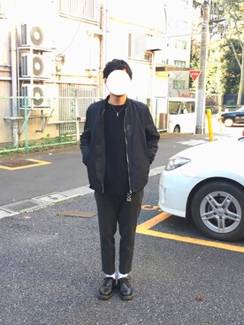 「Time is on（タイムイズオン）のアイテム（ジャケット/アウター）」を使った、Muぅさん（メンズ・171cm）の冬コーディネート