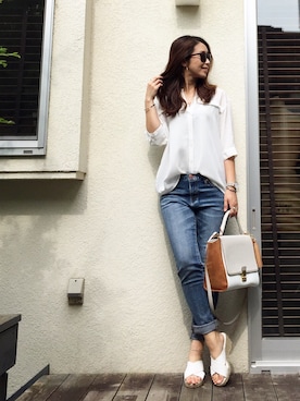 「しまむらコーデ」｜Chieさん（レディース・165cm）の夏コーディネート