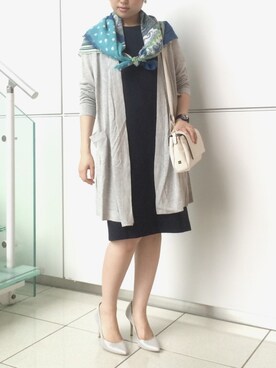 「NARACAMICIE（ナラカミーチェ）のアイテム（ワンピース/ドレス）」を使った、cojiさん（レディース・157cm）の冬コーディネート