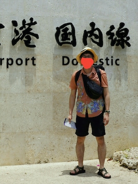 「Mammut（マムート）のアイテム（パンツ）」を使った、sshmさん（メンズ・176cm）の夏コーディネート