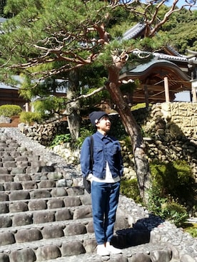 「coenスタッフスタイリング」｜「アイテム（ニットキャップ/ビーニー）」を使った、ポメたろう。【coen】さん（メンズ・166cm）の春コーディネート