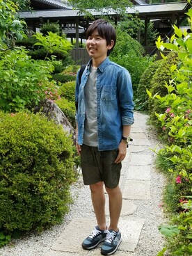 「好きなところ。のアイテム（その他、ホワイト系）」を使った、ポメたろう。【coen】さん（メンズ・166cm）の夏コーディネート