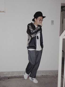「LAD MUSICIAN（ラッドミュージシャン）のアイテム（その他アウター）」を使った、Cyun-Sanさん（メンズ・171cm）の冬コーディネート
