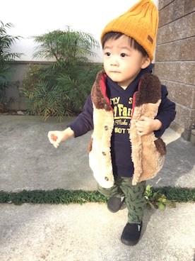 LeO*さん（キッズ・70cm）の冬コーディネート