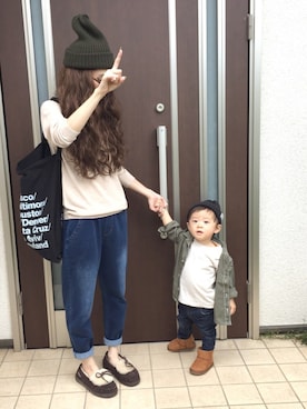 「murua」｜LeO*さん（キッズ・70cm）の秋コーディネート