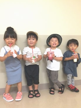 「オフ会」｜「アイテム（その他）」を使った、LeO*さん（キッズ・80cm）の夏コーディネート