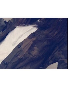 「アイテム（ミリタリージャケット、ブラウン系）」を使った、ぽ       んさん（レディース・157cm）の冬コーディネート