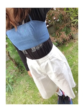 「ブラトップ」｜「アイテム（ソックス/靴下）」を使った、ぽ       んさん（レディース・157cm）の春コーディネート
