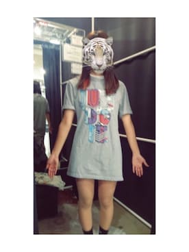「GALLERIE（ギャレリー）のアイテム（Tシャツ/カットソー）」を使った、ぽ       んさん（レディース・157cm）の春コーディネート