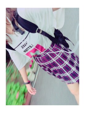 「fuelband」｜ぽ       んさん（レディース・157cm）の夏コーディネート
