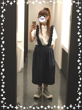 COMME des GARCONS GIRLのスカートを使った人気ファッション