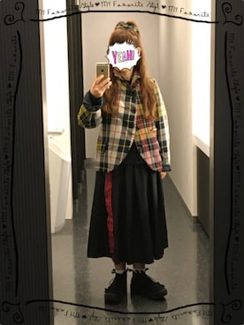 「ヘアアクセ」｜「アイテム（ジャケット/アウター）」を使った、omronさん（レディース・152cm）の秋コーディネート