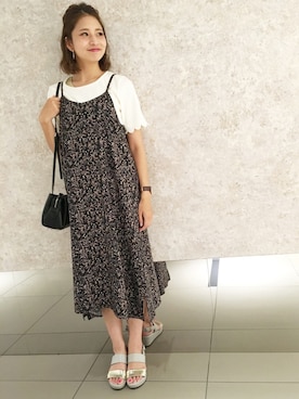 「キャミソールワンピ」｜YUKO☆さん（レディース・165cm）の夏コーディネート